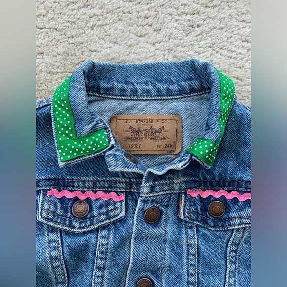 Vintage Little Levi’s Size 24 Months Upcycled Denim Jacket - Picture 8 of 11